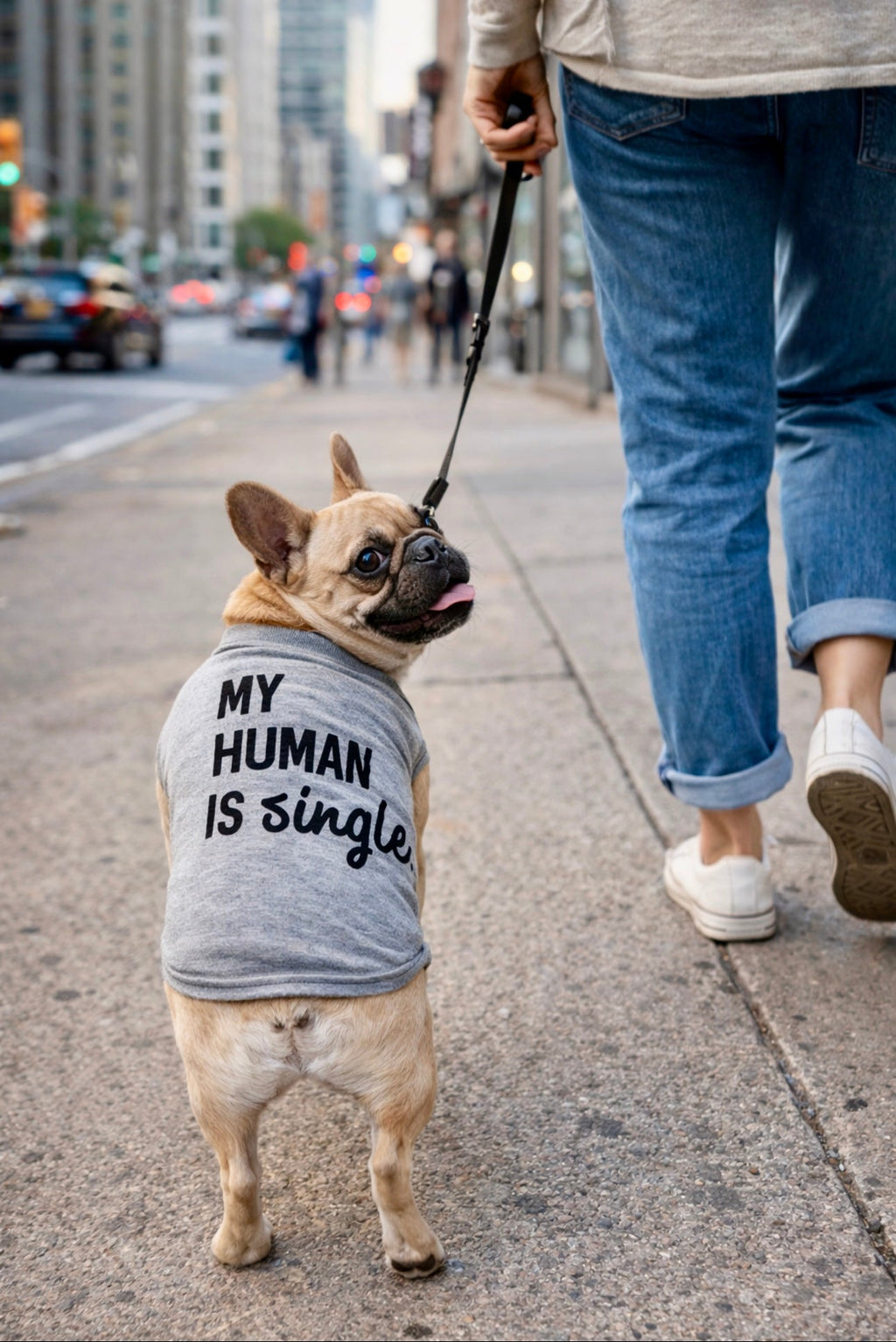 My Human Is Single Dog Shirt product image 2