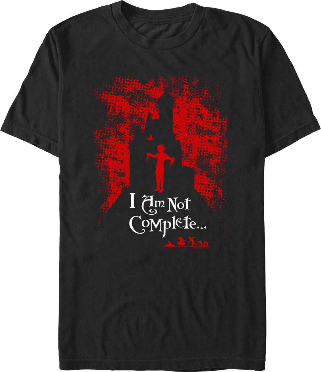 I Am Not Complete Silhouette Edward Scissorhands T-Shirt product image 1