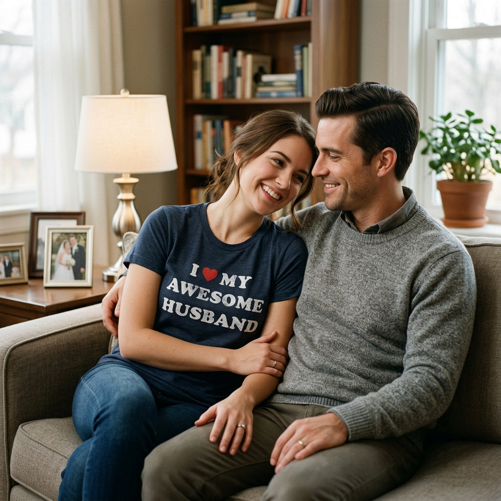 I Love My Awesome Husband Women's T Shirt product image 6