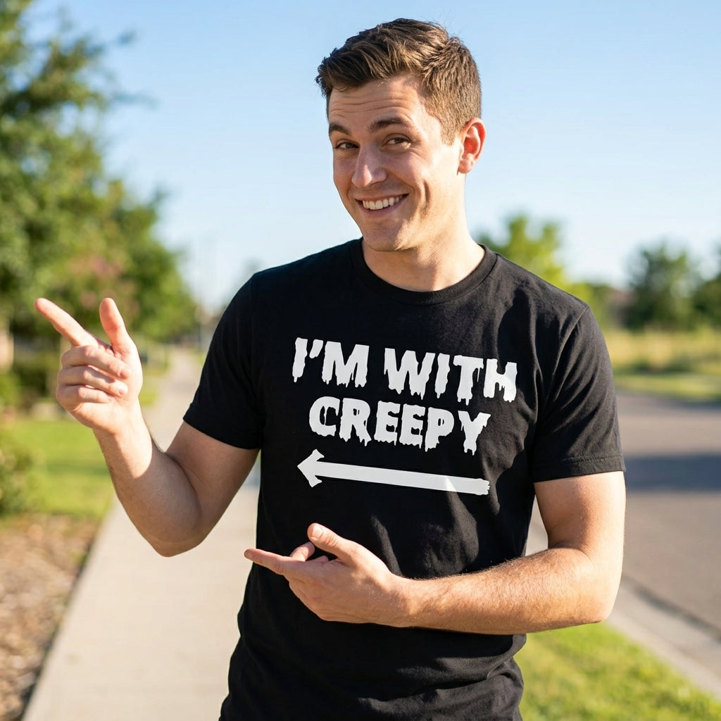 I'm With Creepy Men's T Shirt product image 2