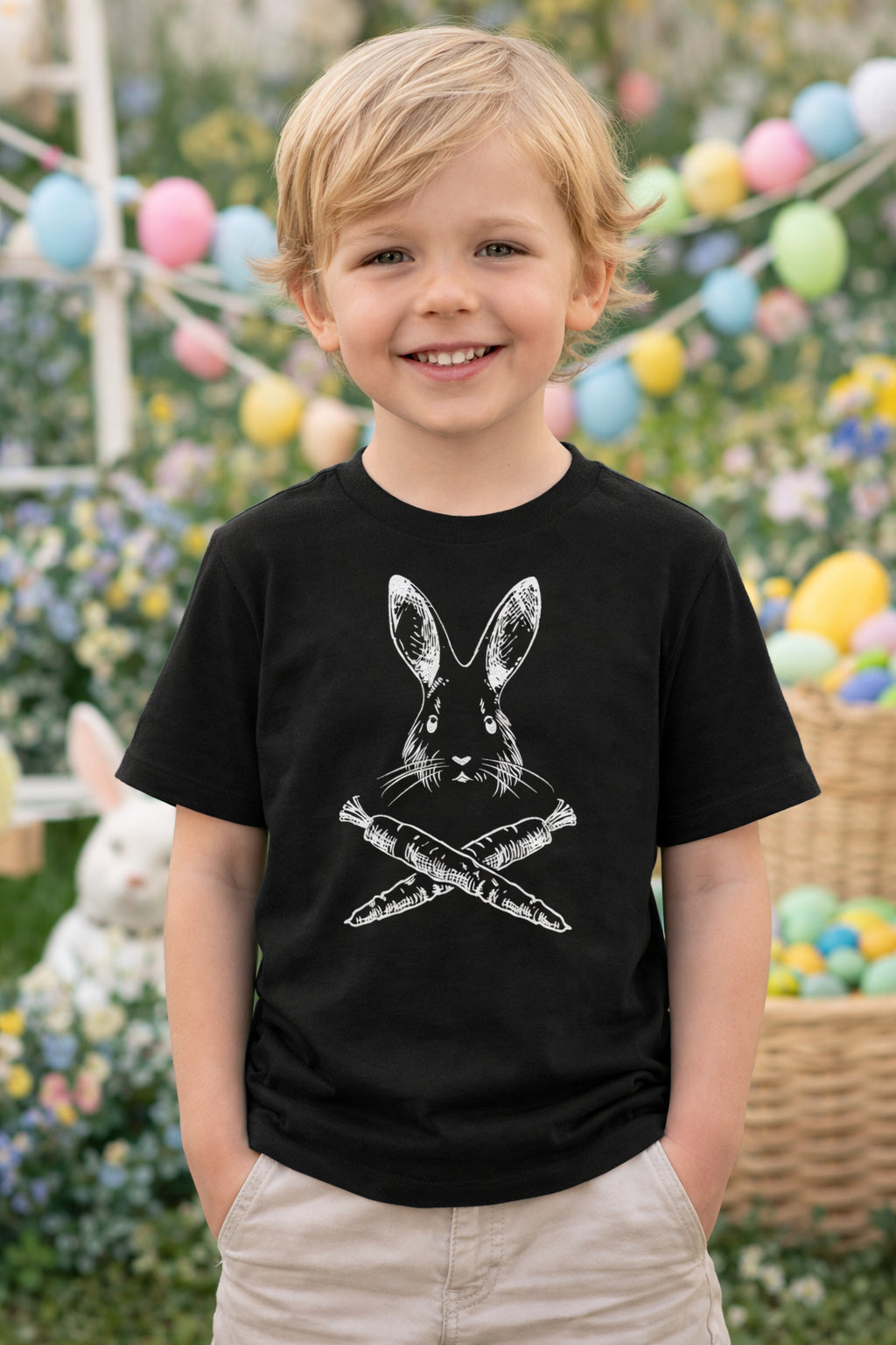 Jolly Roger Easter Youth T Shirt product image 4