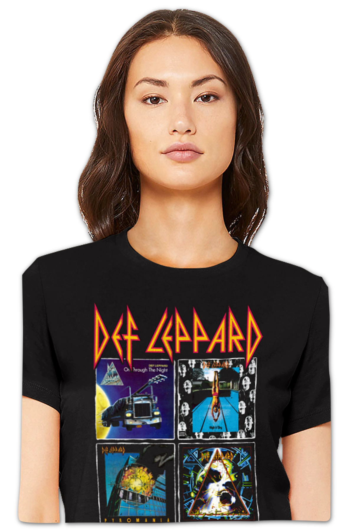 Womens Album Covers Collage Def Leppard Shirt product image 2