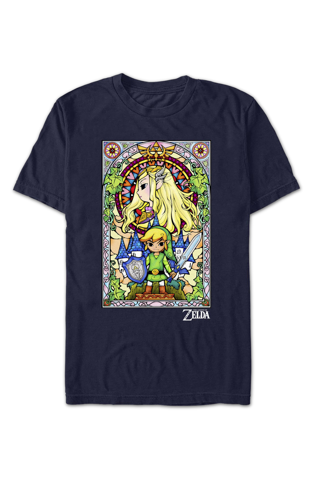 Legend Of Zelda Stained Glass Duo Nintendo T-Shirt product image 2