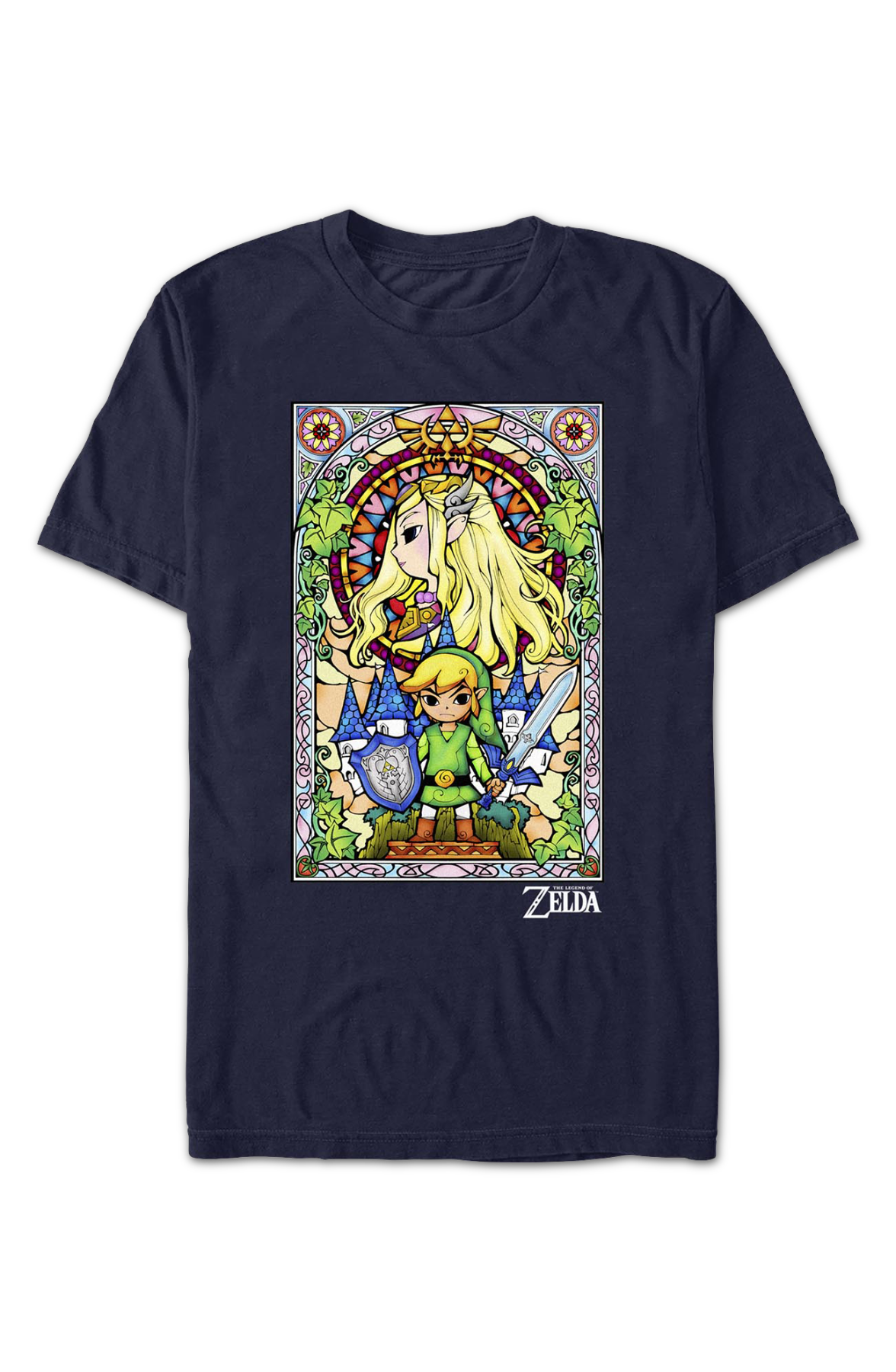 Legend Of Zelda Stained Glass Duo Nintendo T-Shirt product image 2
