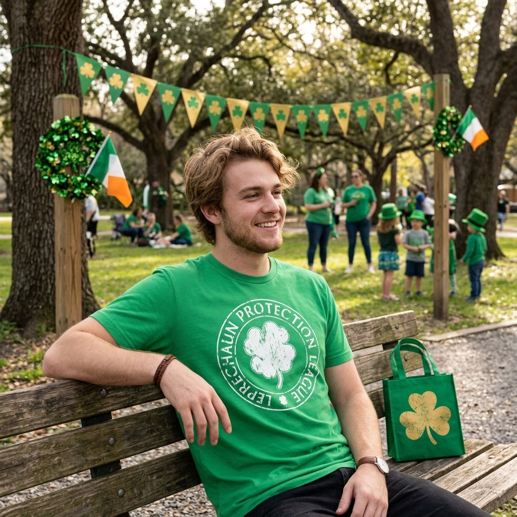 Leprechaun Protection League Men's T Shirt product image 4