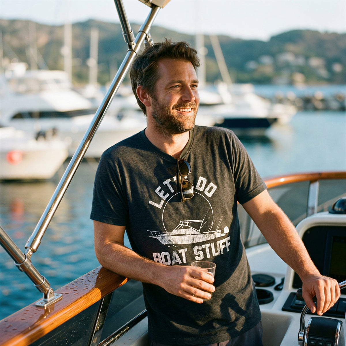 Let's Do Boat Stuff Men's T Shirt product image 4