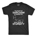 My Level Of Sarcasm Is Based On Your Of Stupidity Men's T product image 1