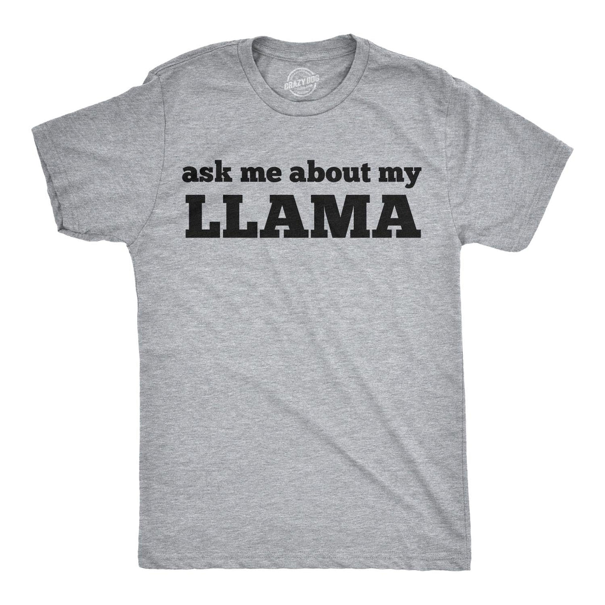 Ask Me About My Llama Flip Men's T Shirt product image 3