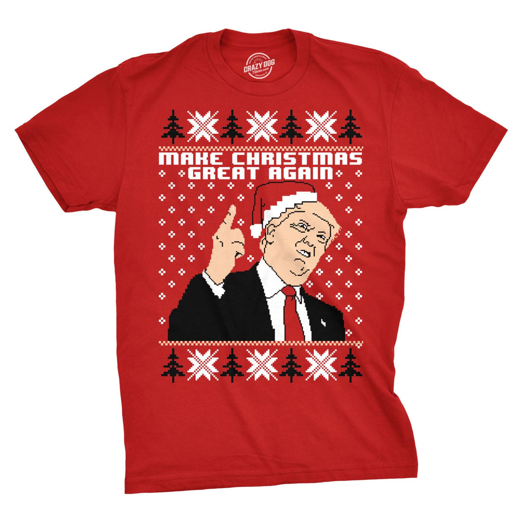 Make Christmas Great Again Ugly Sweater Men's T Shirt product image 1