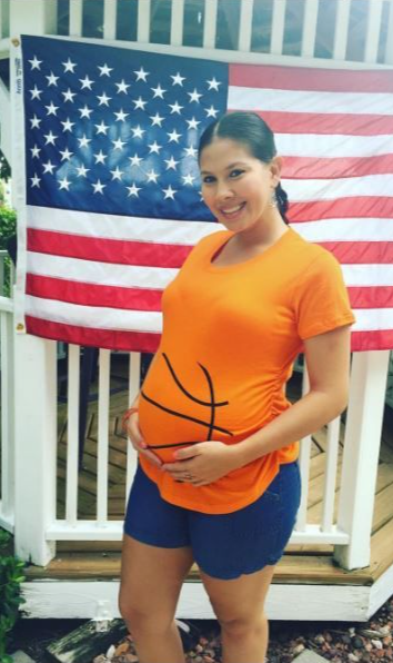 Basketball Bump Maternity T Shirt product image 4