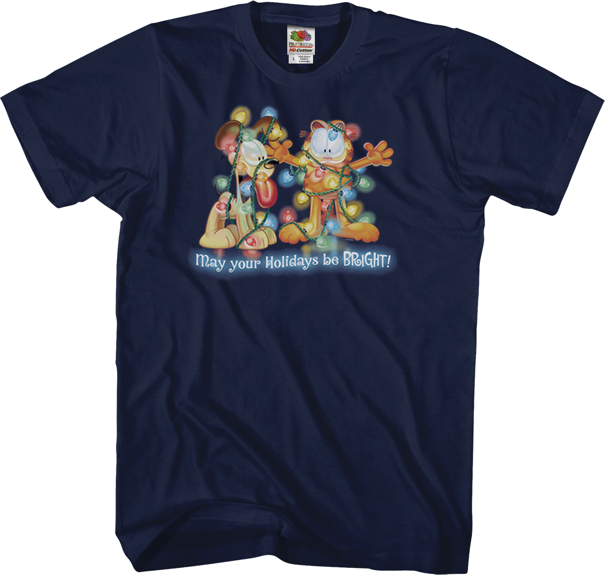 May Your Holidays Be Bright Garfield T-Shirt product image 1