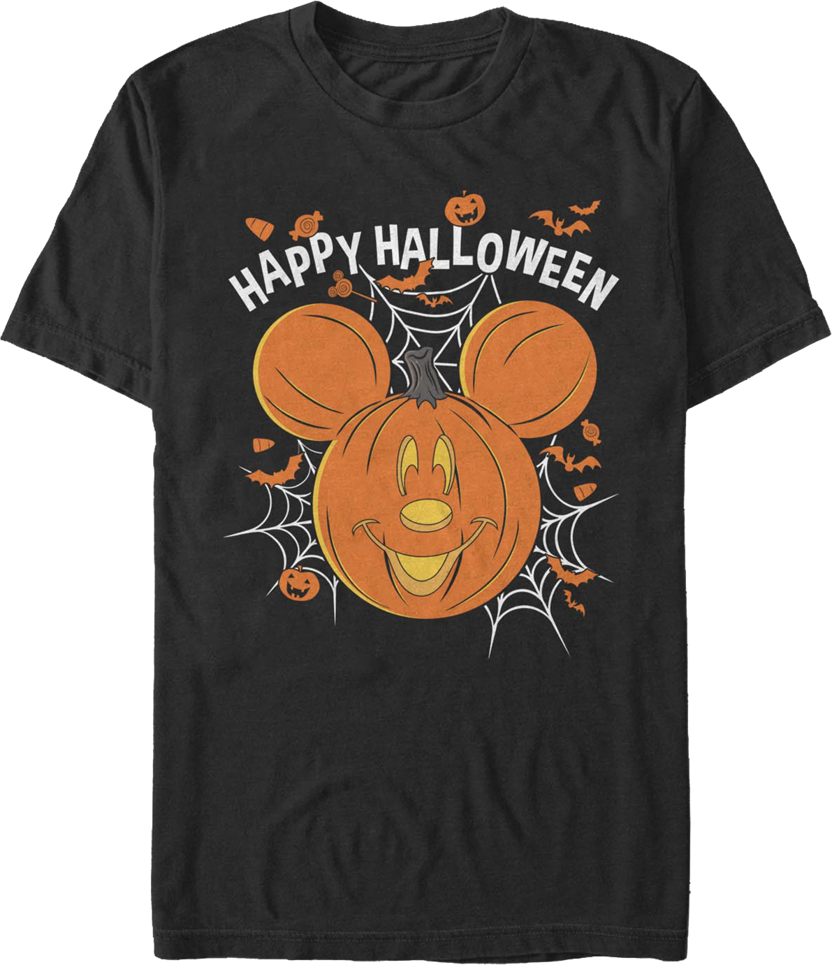Mickey Mouse Jack-o'-Lantern Happy Halloween Disney T-Shirt product image 1