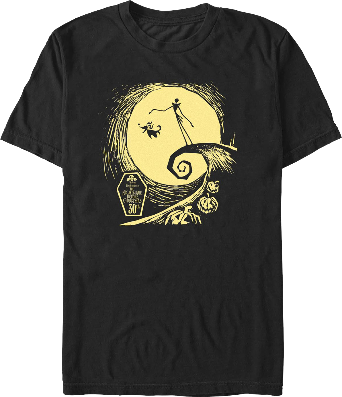 Moonlit Silhouettes Nightmare Before Christmas T-Shirt product image 1