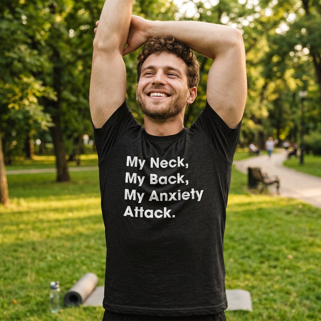 My Neck My Back My Anxiety Attack Men's T Shirt product image 4