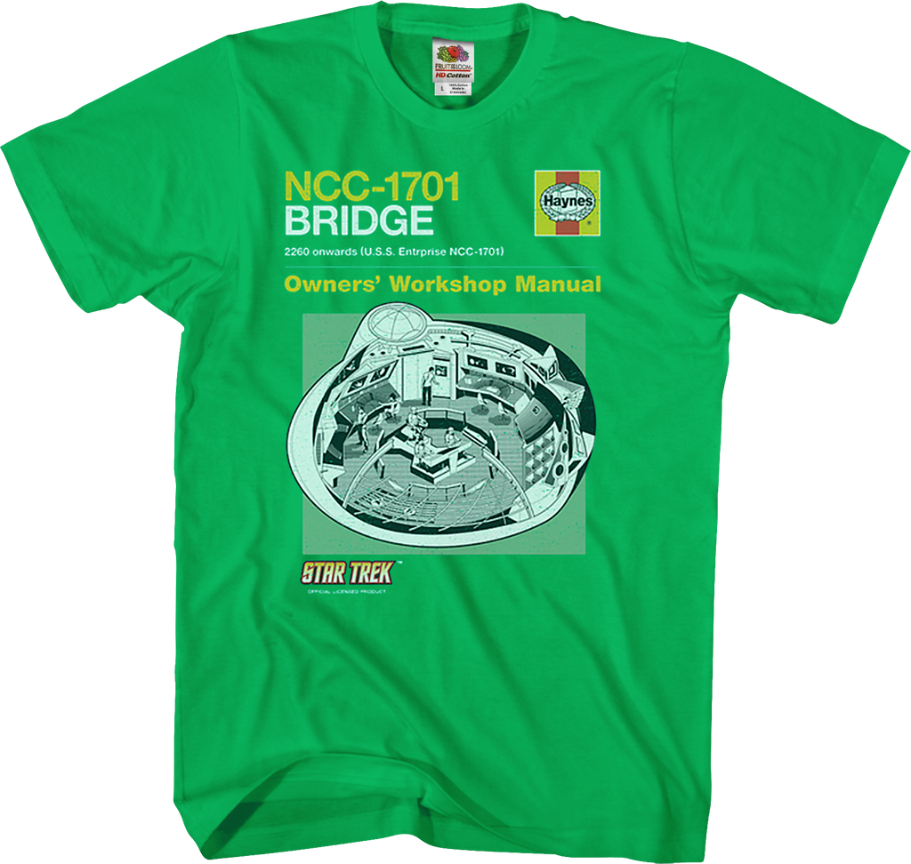 NCC-1701 Bridge Manual Star Trek T-Shirt product image 1