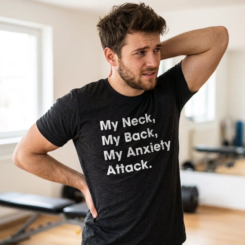 My Neck My Back My Anxiety Attack Men's T Shirt product image 2