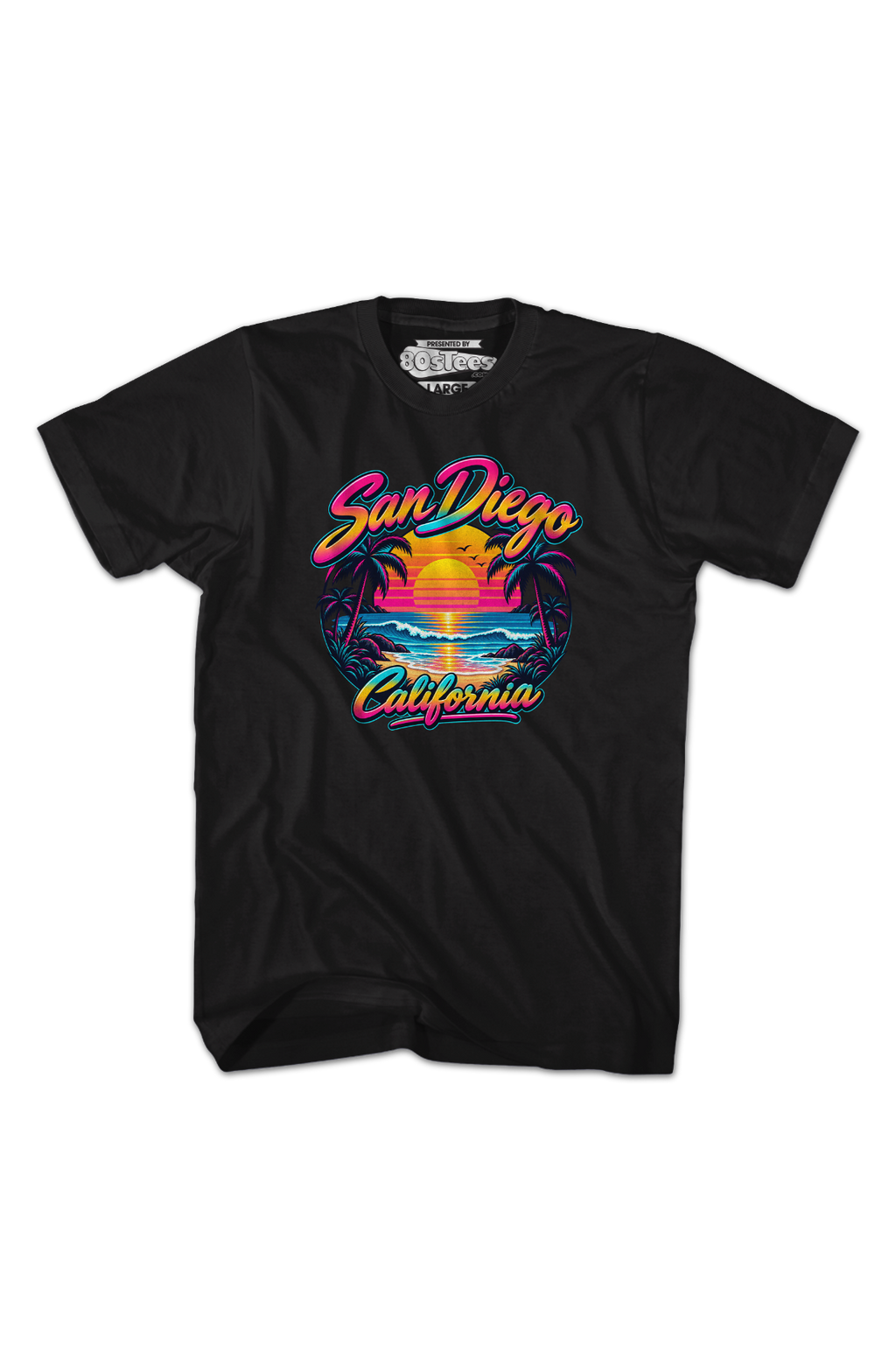 Neon San Diego California T-Shirt product image 2