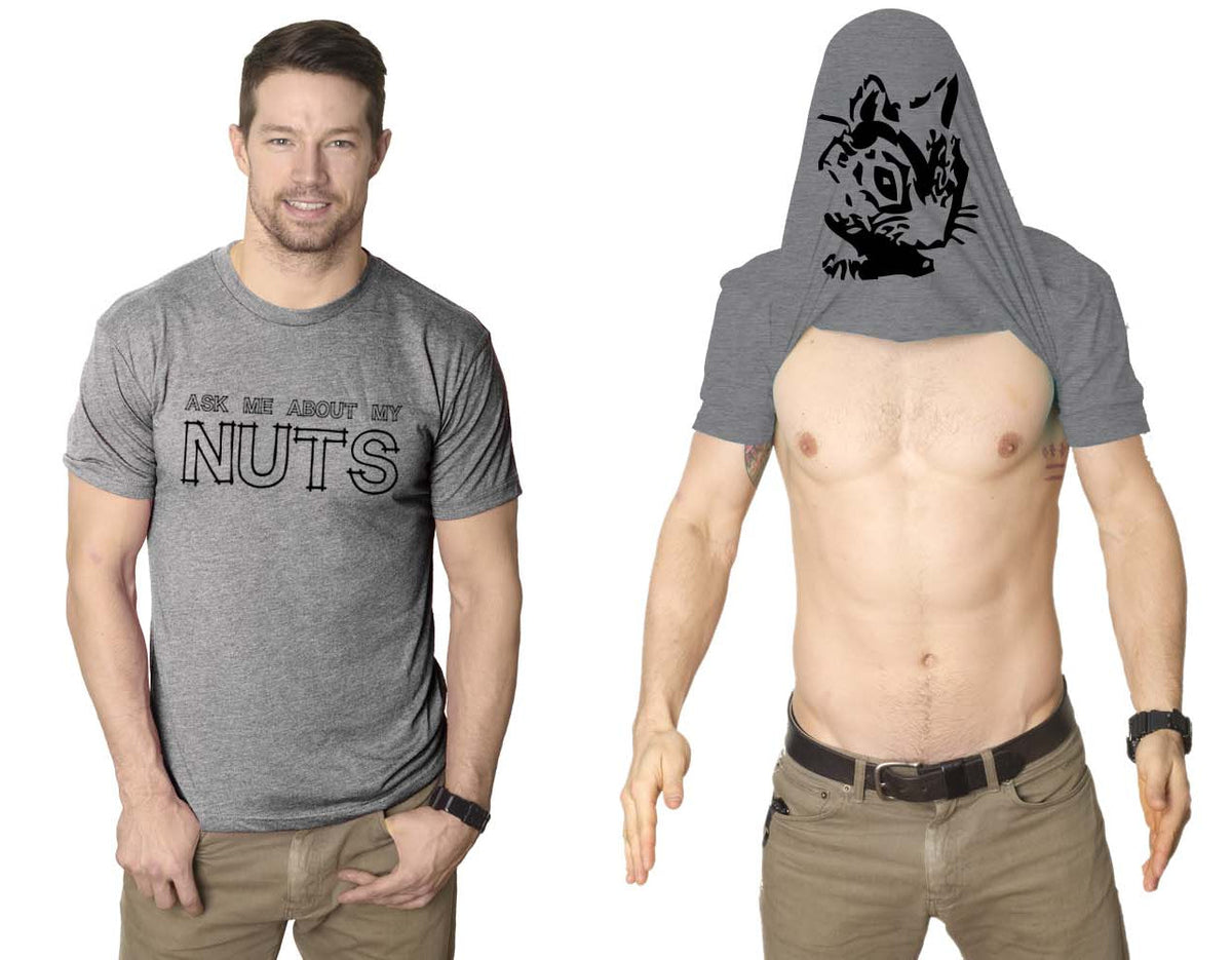Ask Me About My Nuts Flip Men's T Shirt product image 3