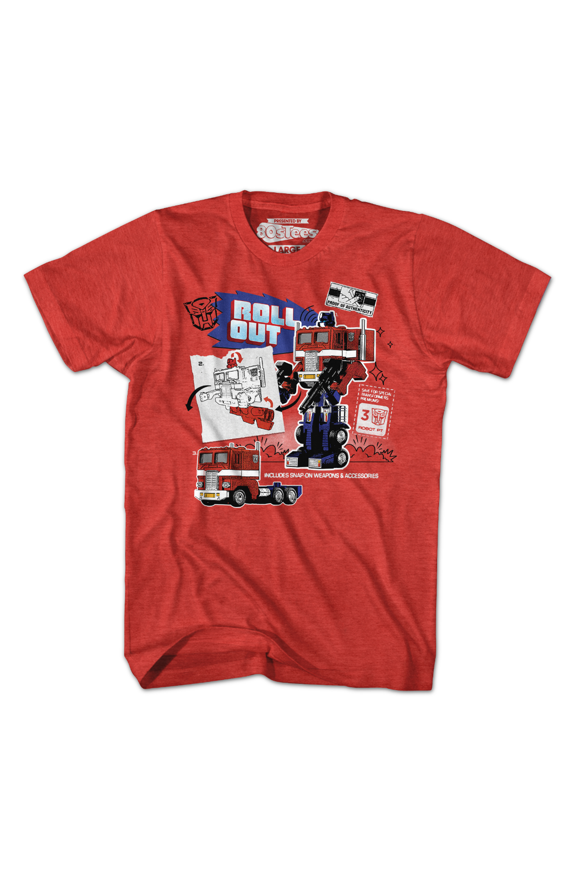 Optimus Prime Roll Out Transformers T-Shirt product image 2