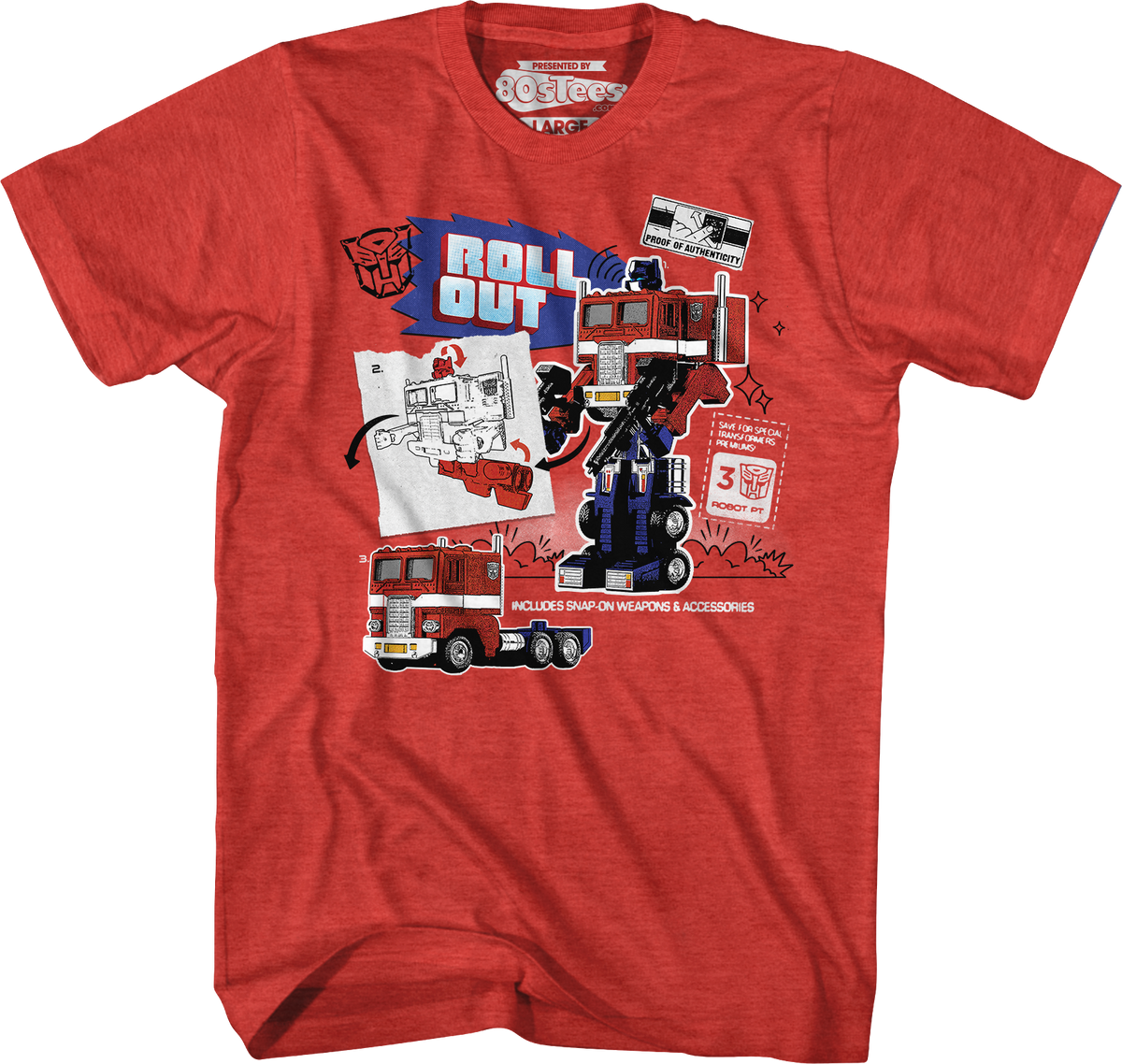 Optimus Prime Roll Out Transformers T-Shirt product image 1