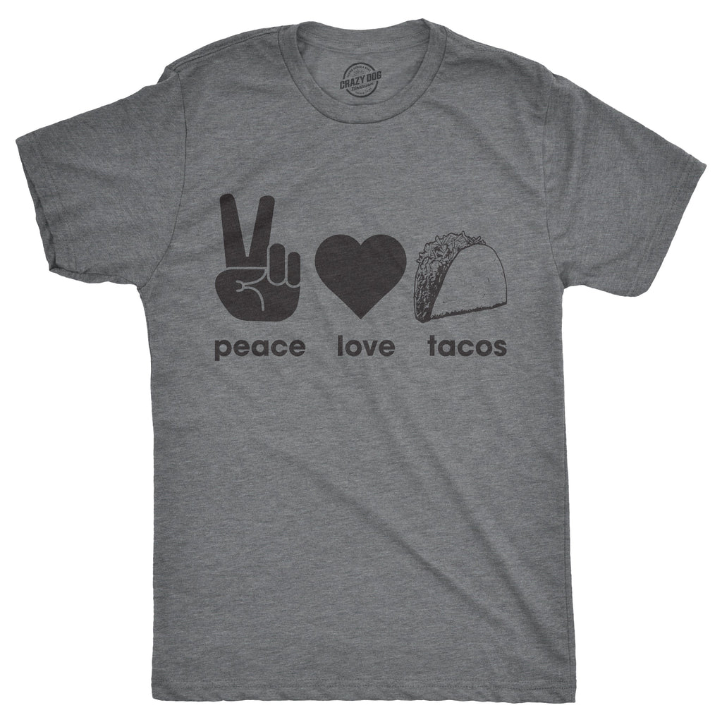Peace Love Tacos Men's T Shirt product image 3