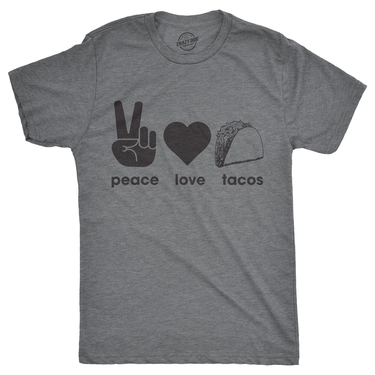Peace Love Tacos Men's T Shirt product image 3