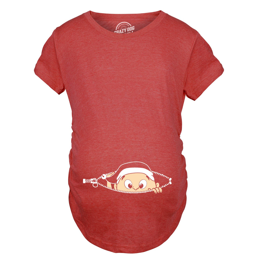 Peeking Elf Maternity T Shirt product image 3