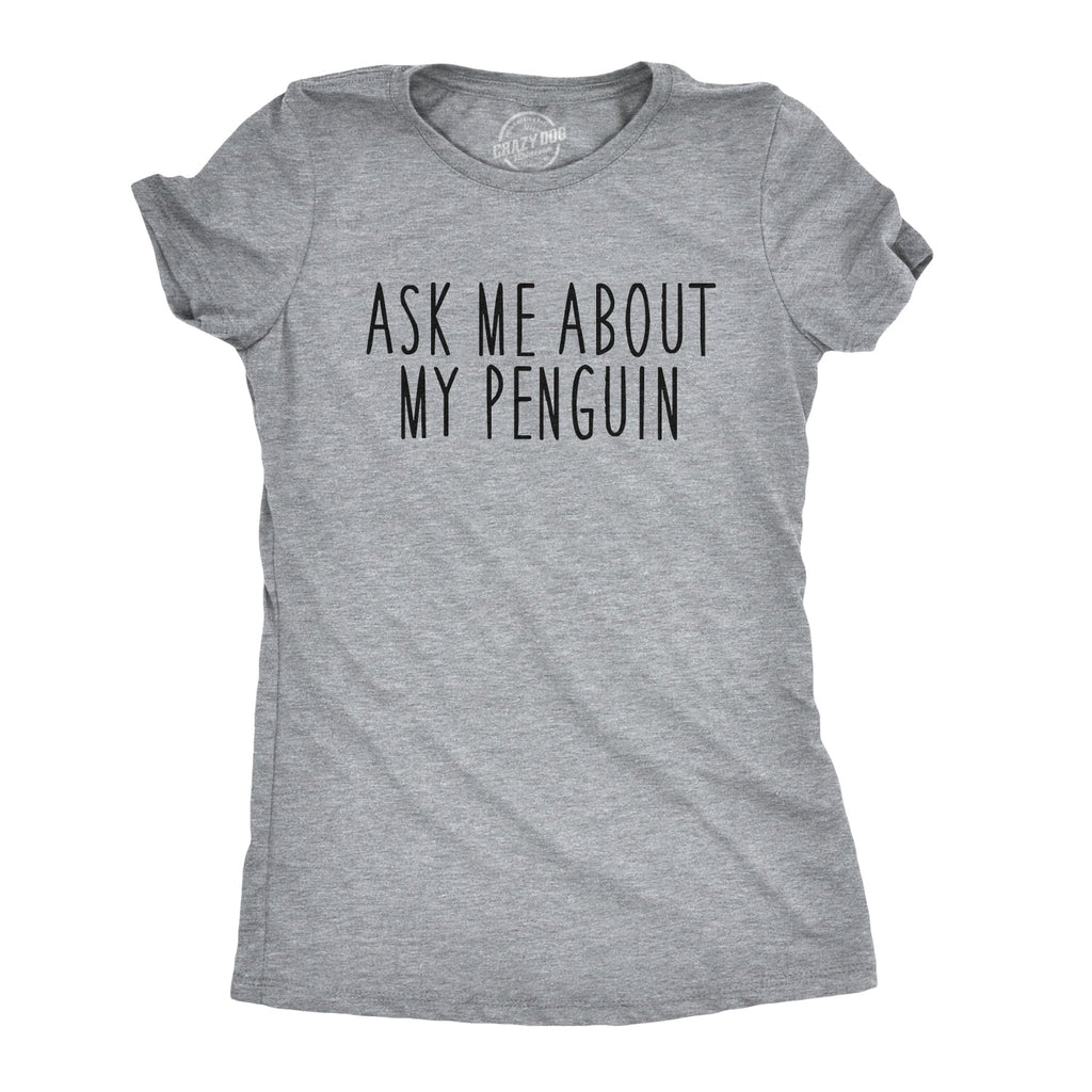 Ask Me About My Penguin Flip Women's T Shirt product image 3