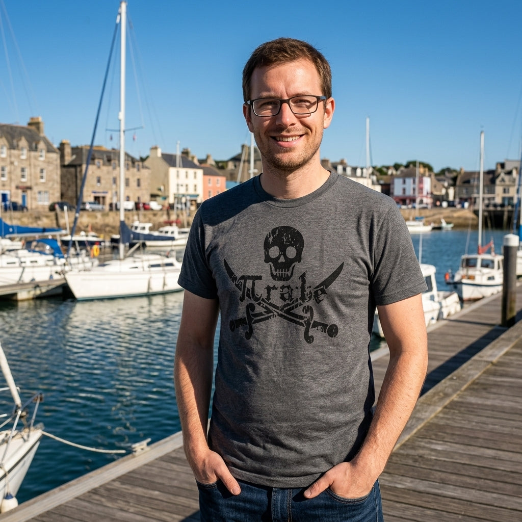 Pirate Skull And Crossbones Men's T Shirt product image 4