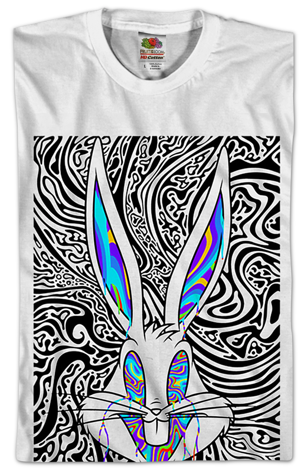 Psychedelic Bugs Bunny Looney Tunes T-Shirt product image 2
