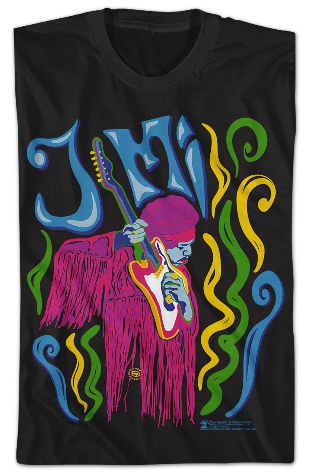 Psychedelic Jimi Hendrix T-Shirt product image 2