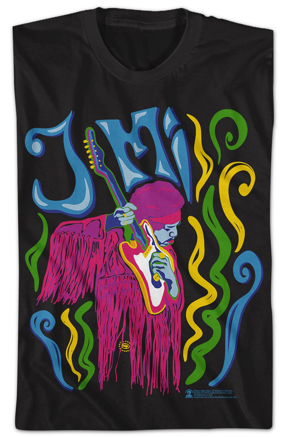 Psychedelic Jimi Hendrix T-Shirt product image 2