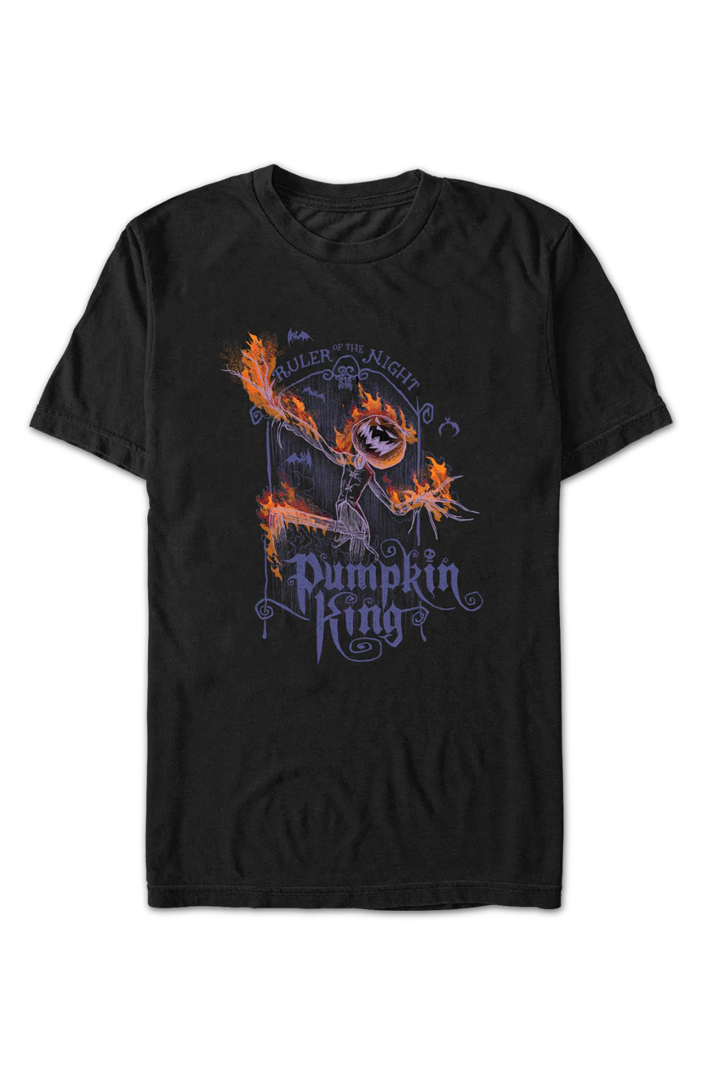 Pumpkin King Flames Nightmare Before Christmas T-Shirt product image 2