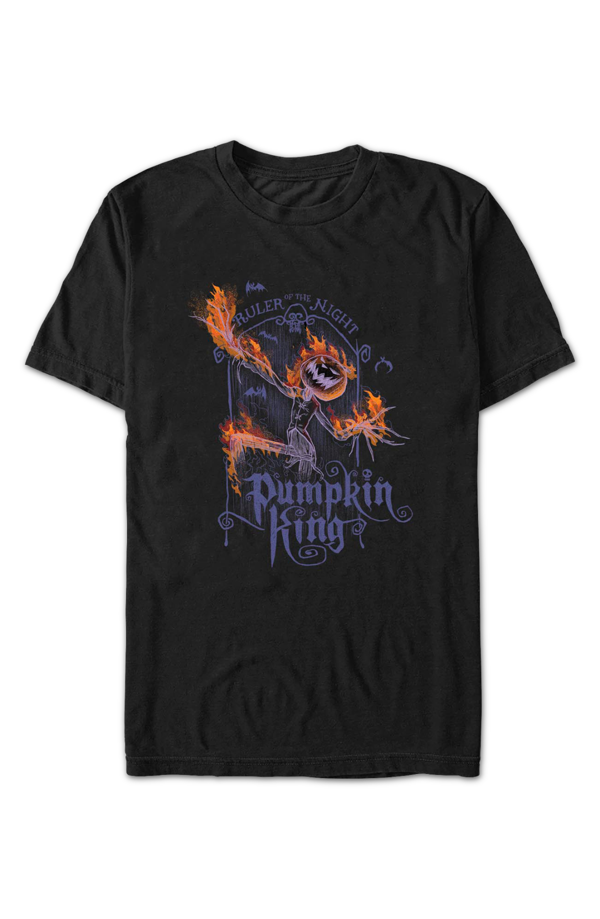 Pumpkin King Flames Nightmare Before Christmas T-Shirt product image 2
