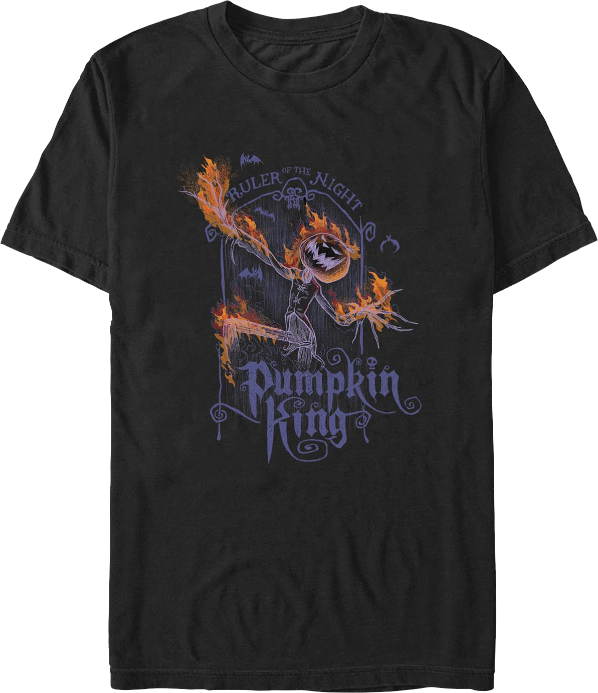 Pumpkin King Flames Nightmare Before Christmas T-Shirt product image 1