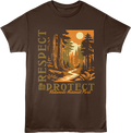 Chocolate Respect Protect Redwoods National Park T-Shirt product image 1