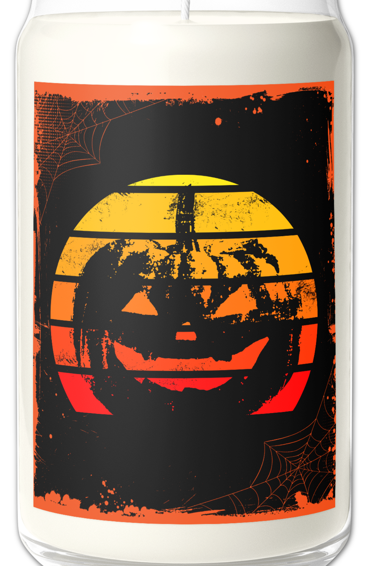 Retro Jack-o'-Lantern Spiced Pumpkin Scented Candle
