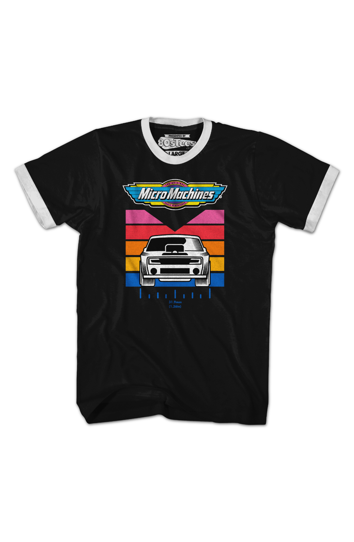 Retro Measurement Micro Machines Ringer Shirt product image 2