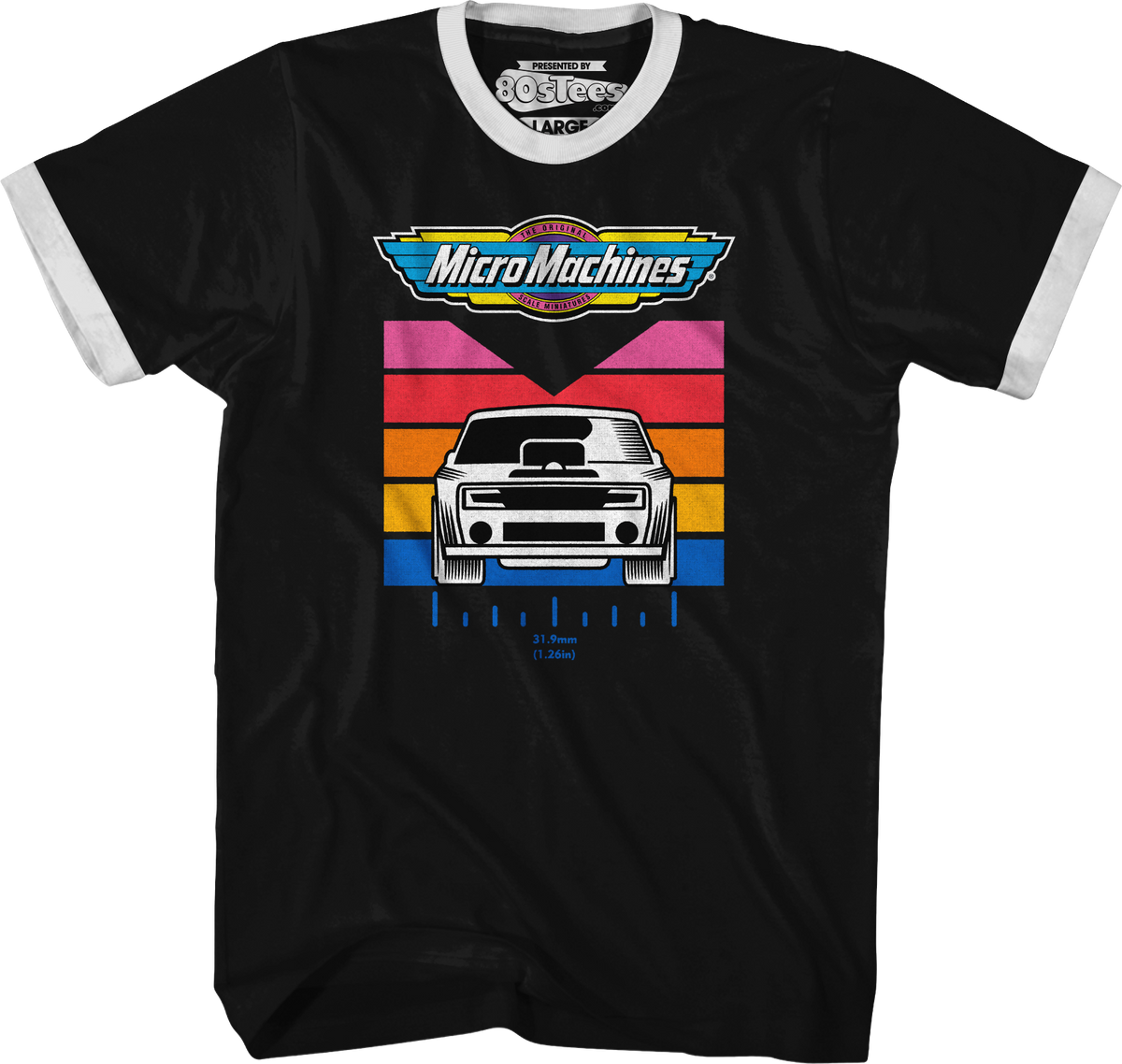 Retro Measurement Micro Machines Ringer Shirt product image 1