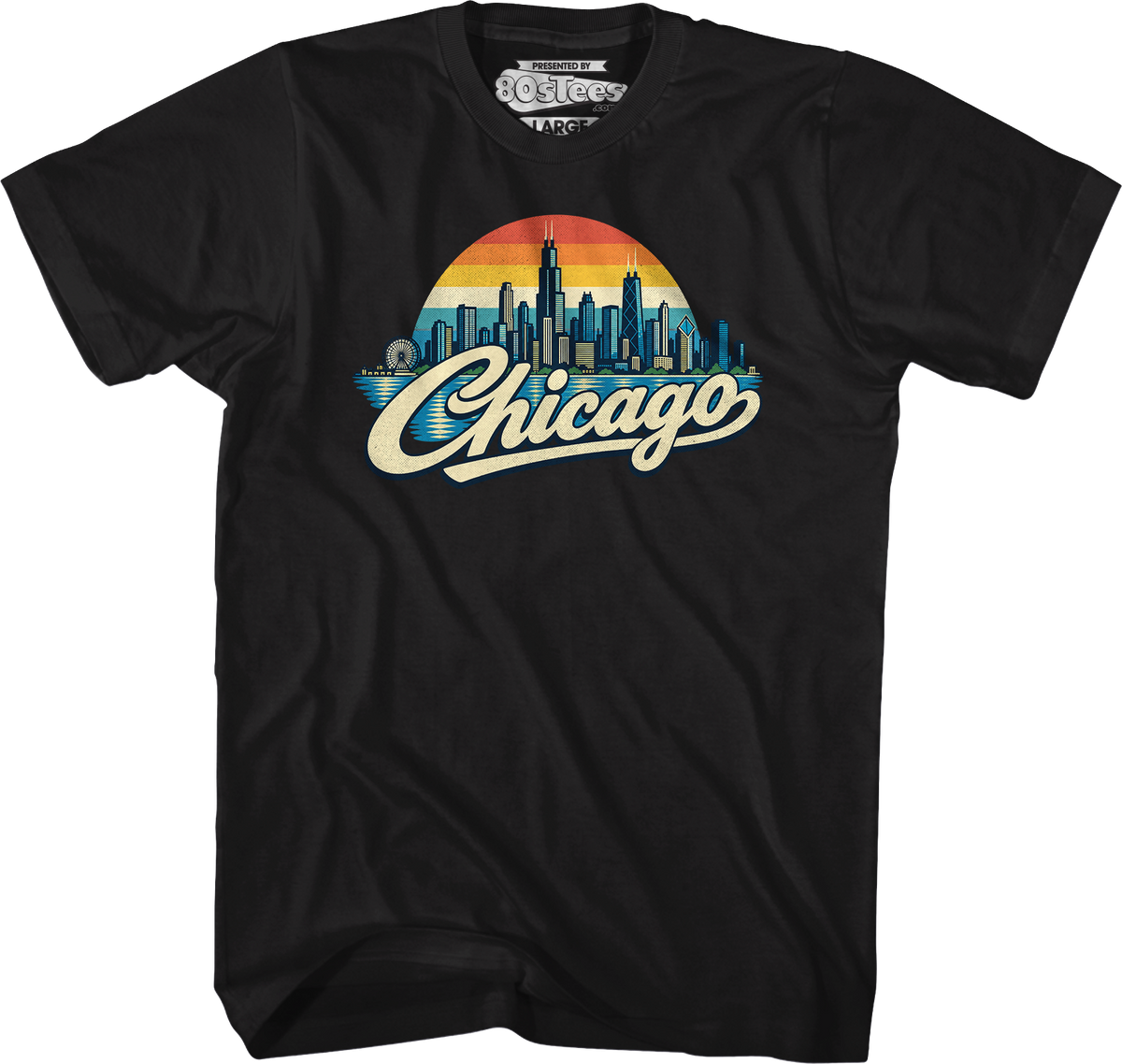 Retro Skyline Chicago T-Shirt product image 1
