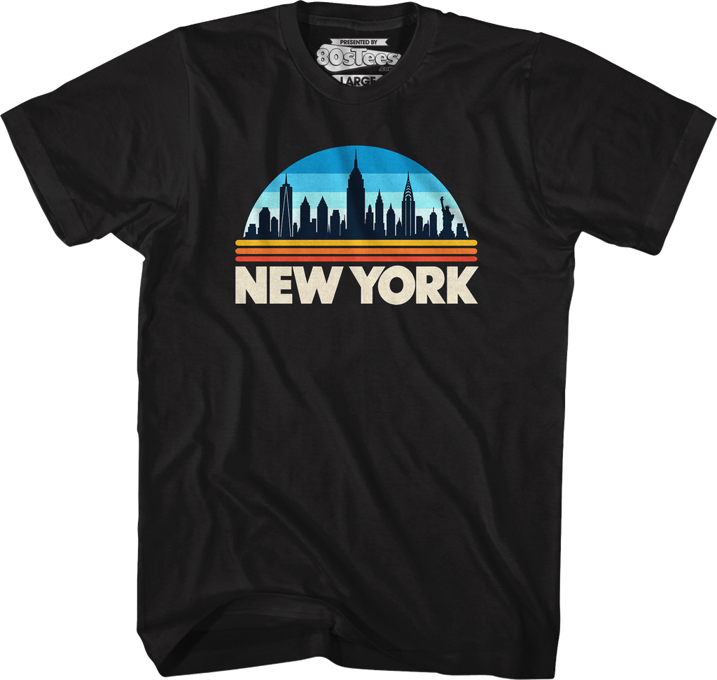 Retro Skyline New York T-Shirt product image 1