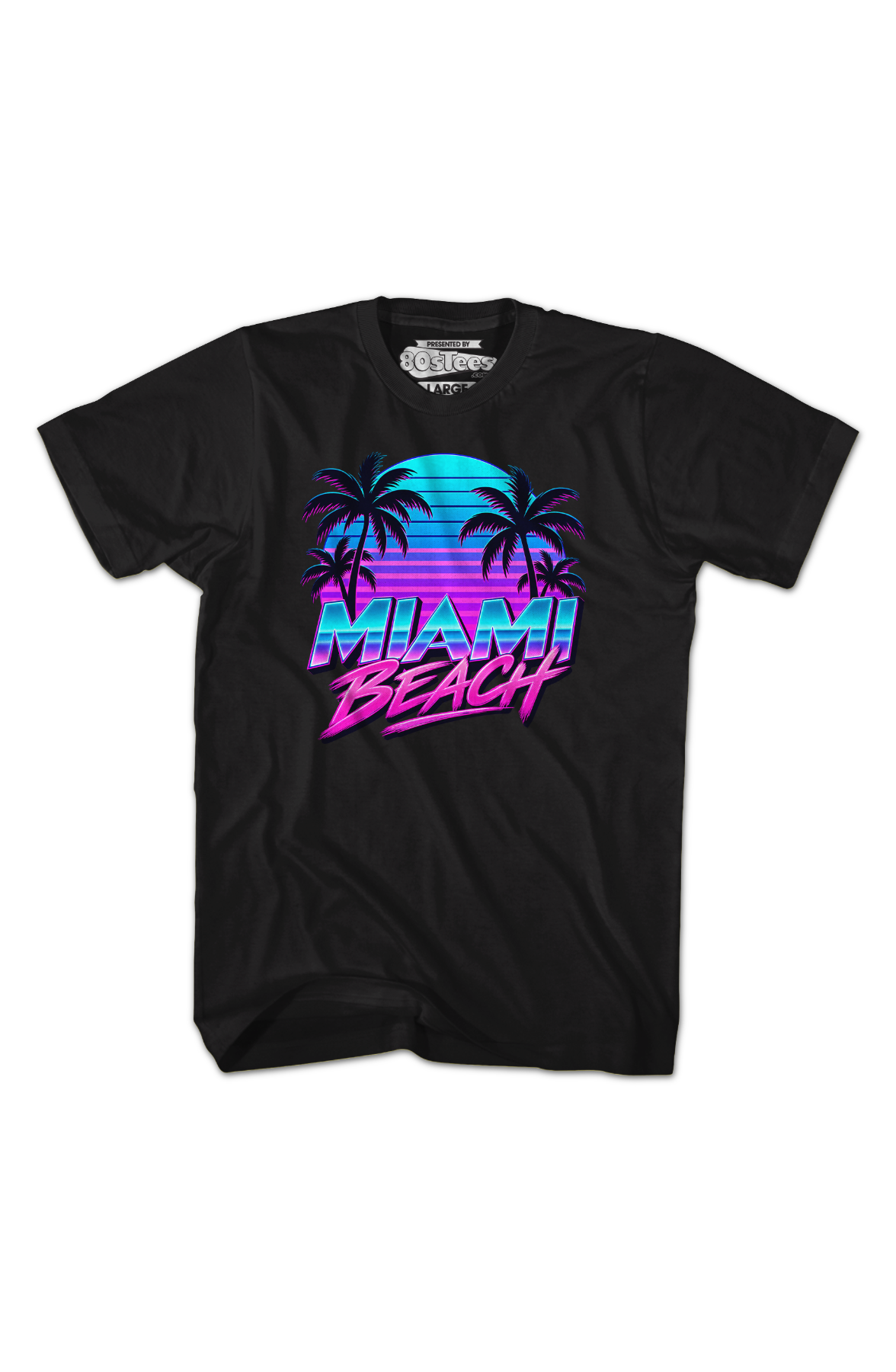Retro Sunset Miami Beach T-Shirt product image 2