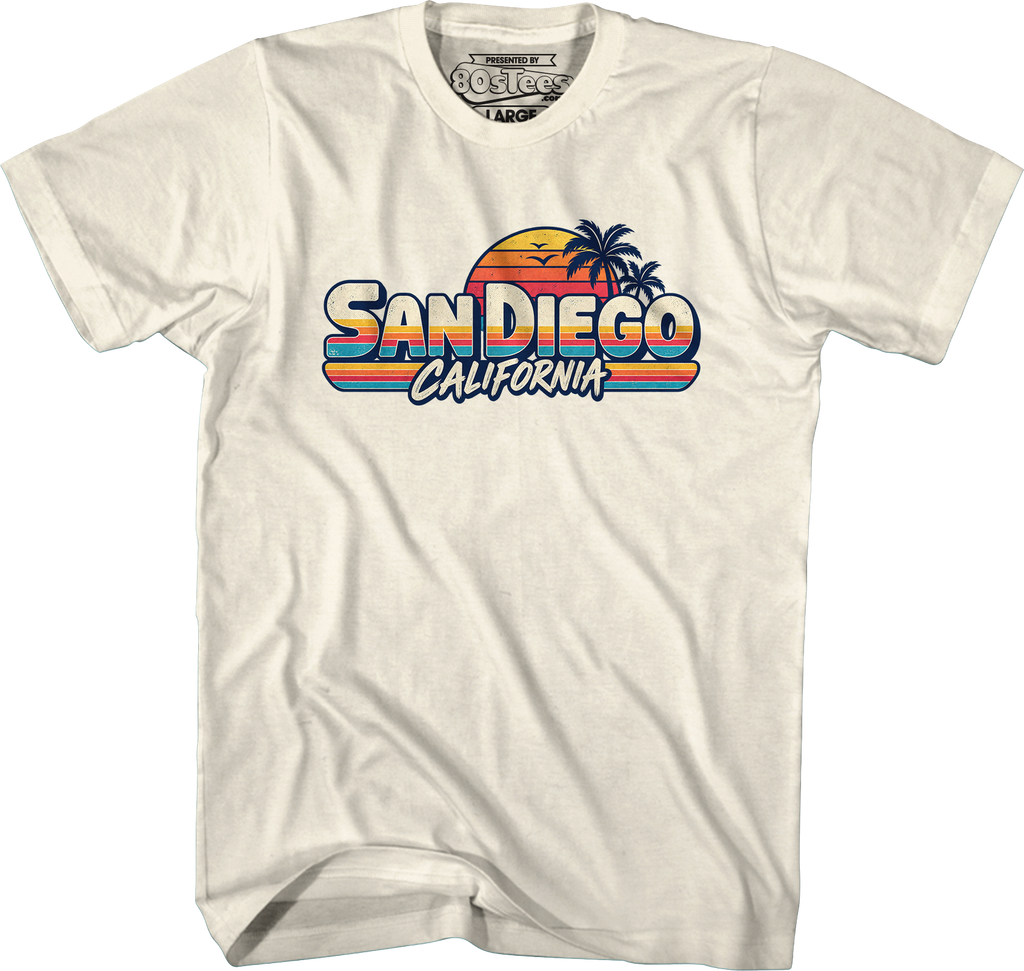 Retro Sunset San Diego California T-Shirt product image 1