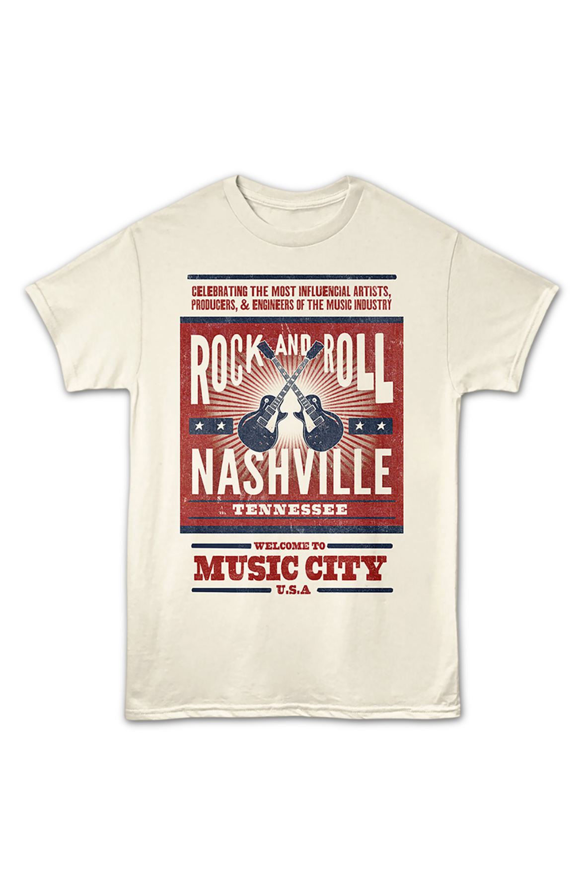Rock And Roll Nashville Tennessee T-Shirt product image 2