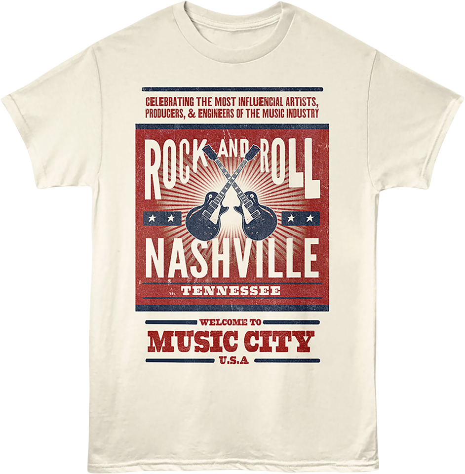 Rock And Roll Nashville Tennessee T-Shirt product image 1