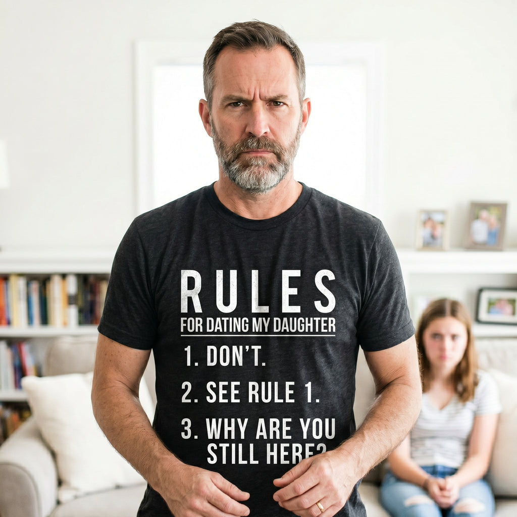 Rules For Dating My Daughter Men's T Shirt product image 2