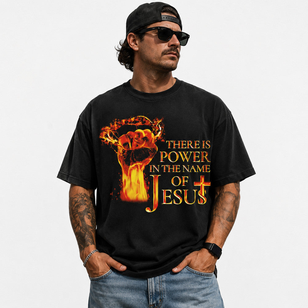 Christian Jesus Power T-Shirt There Is In The Name Of Tee product image 1