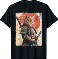 Samurai Cat Warrior Japanese Ukiyo-e Artwork T-Shirt product image 1