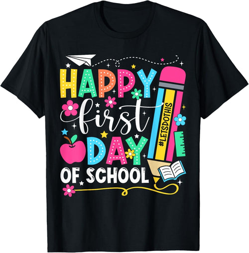 "Happy First Day of School" Teacher Pencil Shirt – Unisex product image 1