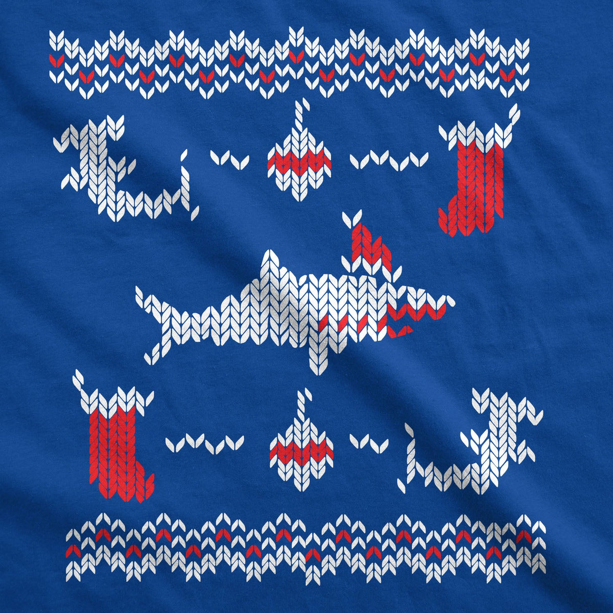 Shark Bite Ugly Christmas Sweater Men's T Shirt product image 2